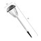 Nature Spring Set of 8 Solar Path Lights, 16" Tall Stainless Steel Outdoor Stake Lighting for Garden, Gunmetal 239196ATZ - alternate 3